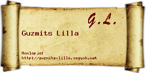 Guzmits Lilla névjegykártya
